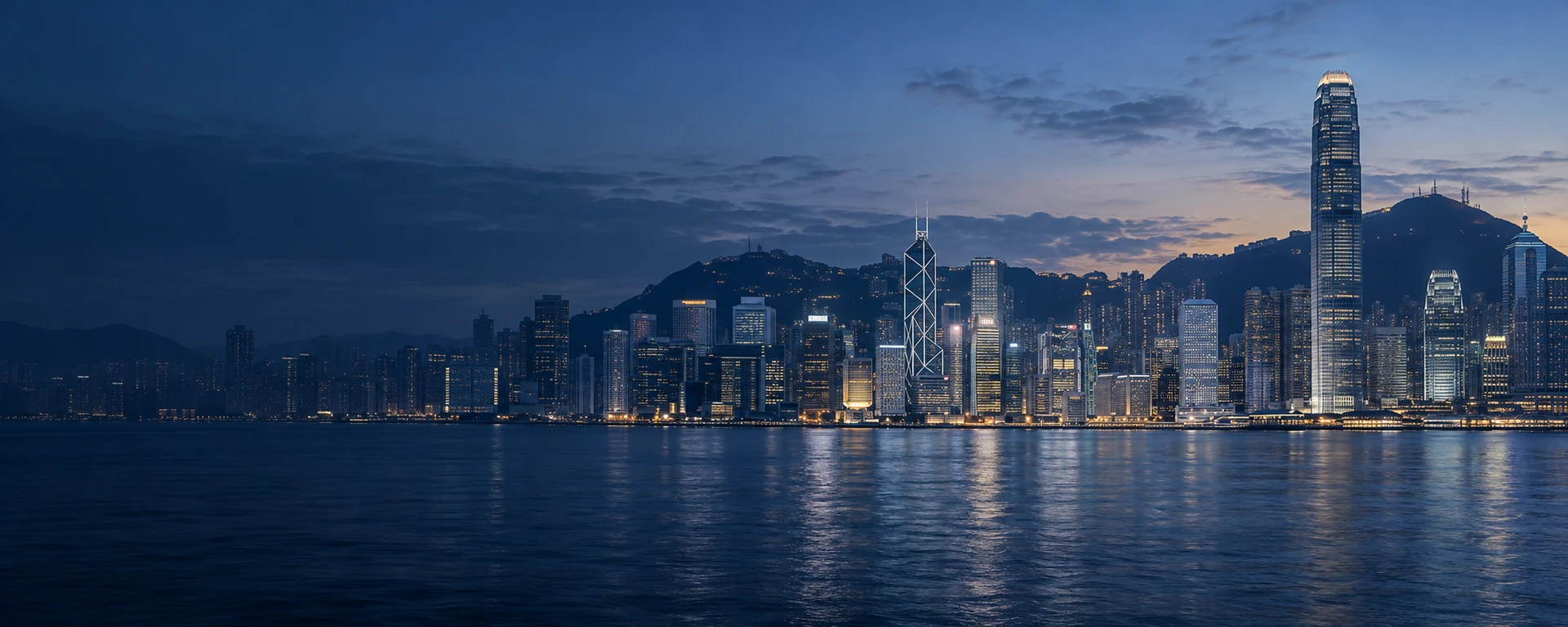 香港維多利亞港城市景觀